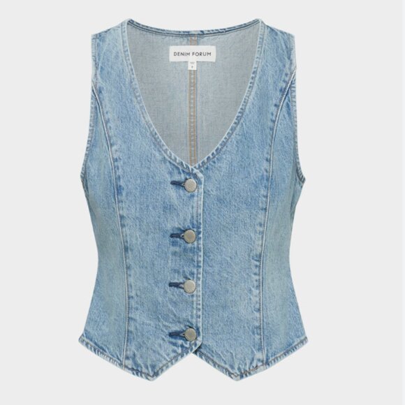 Denim Forum Jackets & Blazers - NWT Denim Vest